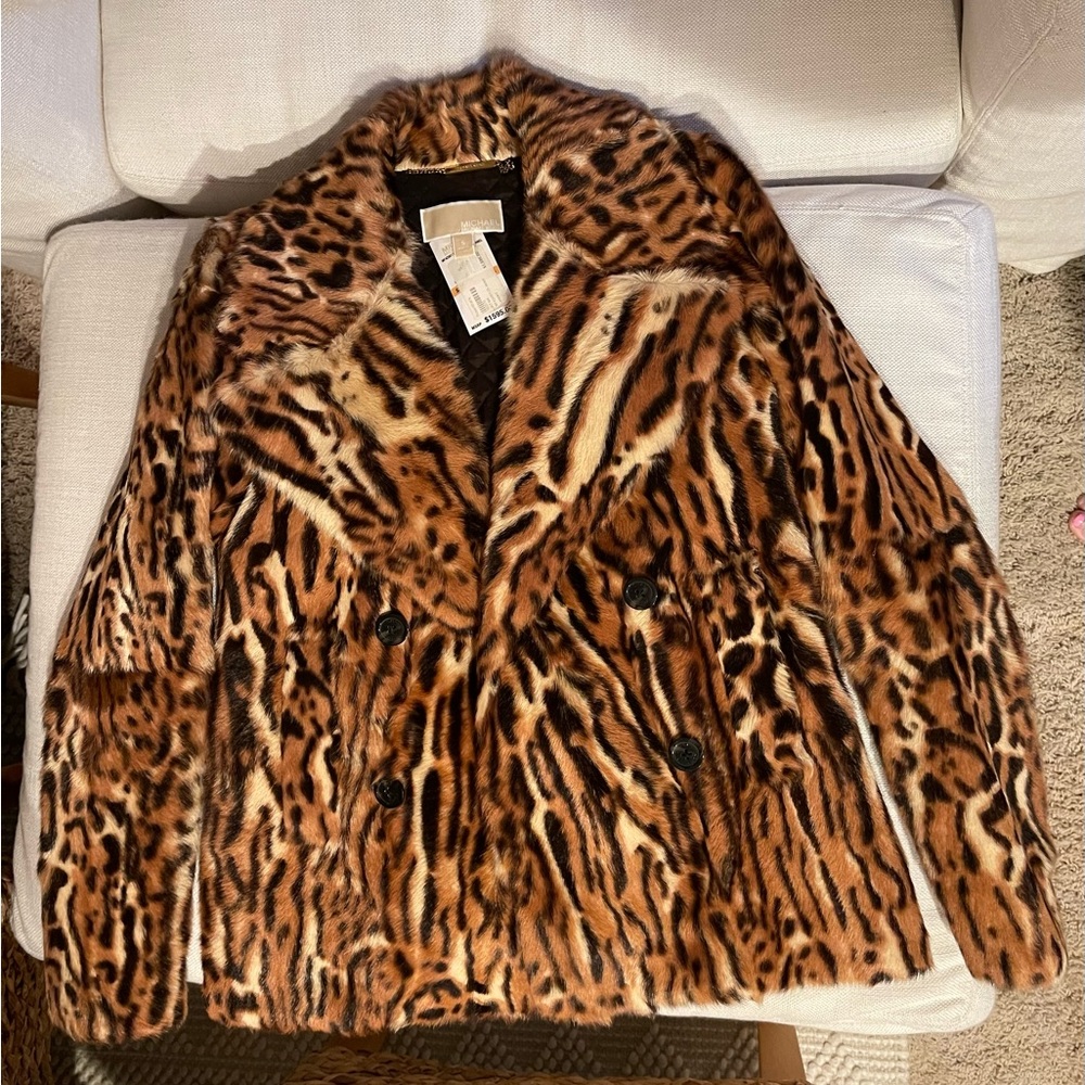 Michael Kors Faux Fur Luxury Leopard Jacket - Coat. Tag is not attached.